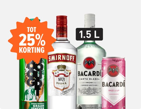 Actieknallers. De beste mixdrank aanbiedingen van deze week.